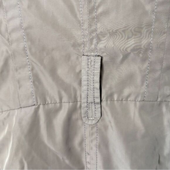 MaxMara tan brown silk blend trench coat size 38 button front missing belt - Picture 7 of 12